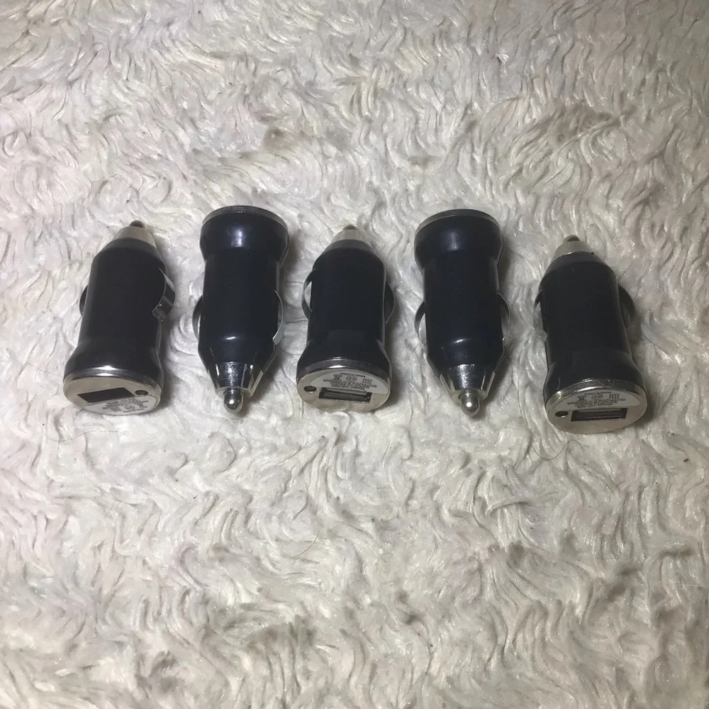 Lot/Set of 5 USB car adapters